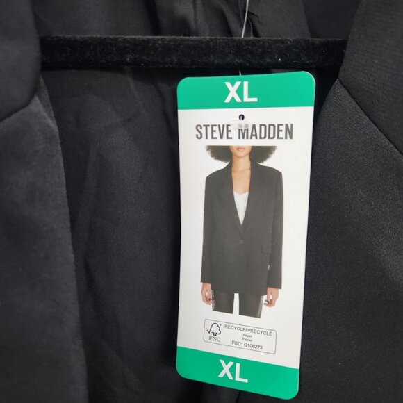 NWT Steve Madden Black Tailored Blazer Jacket Women’s XL - Picture 8 of 16